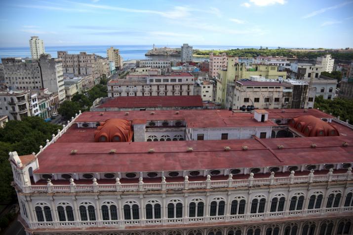 Hotel Sevilla looking down on the National Ballet School, Havana Vieja, Cuba.jpg